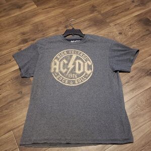 AC/DC Gray Pullover T-shirt Men's Sz L